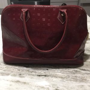 Red patent leather Arcadia purse